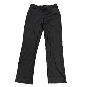 Liz Claiborne Career Pants Womens 10 Black Straight Leg Pull On Stretch Workwear